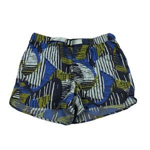 REI Co-Op Trailmade Amphib Shorts Womens Medium Hiking Hybrid Blue Green Pockets